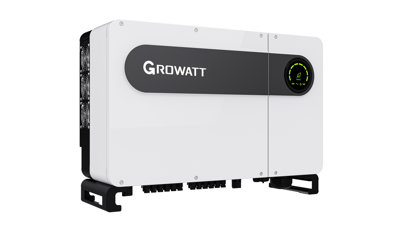 Onduleur Growatt MAX 60KTL3 LV triphasé 60kW 66.6kVA 6MPPT - Garantie 5 ans