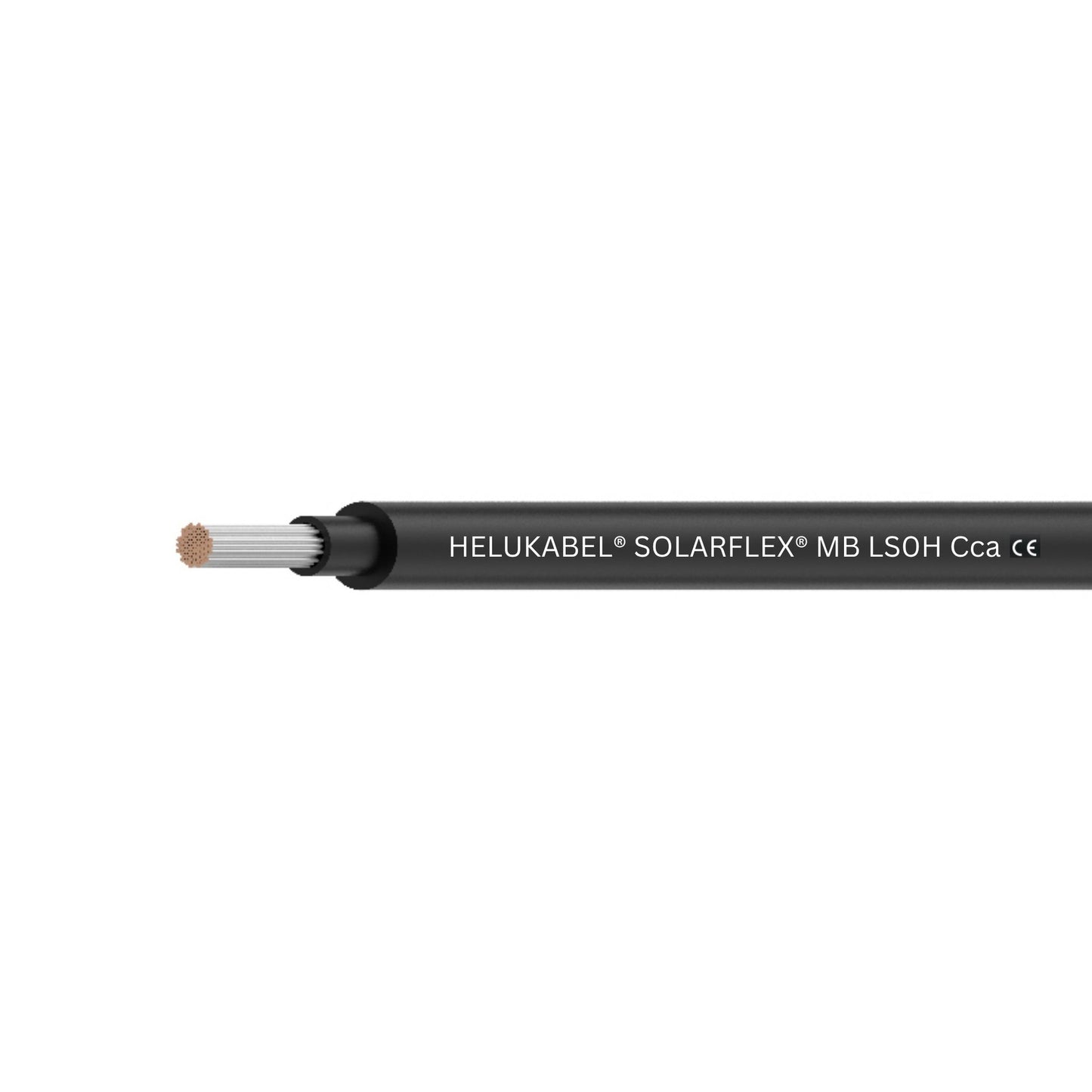 6mm² zwarte kabel 500m TUV/IEC60332 Cca