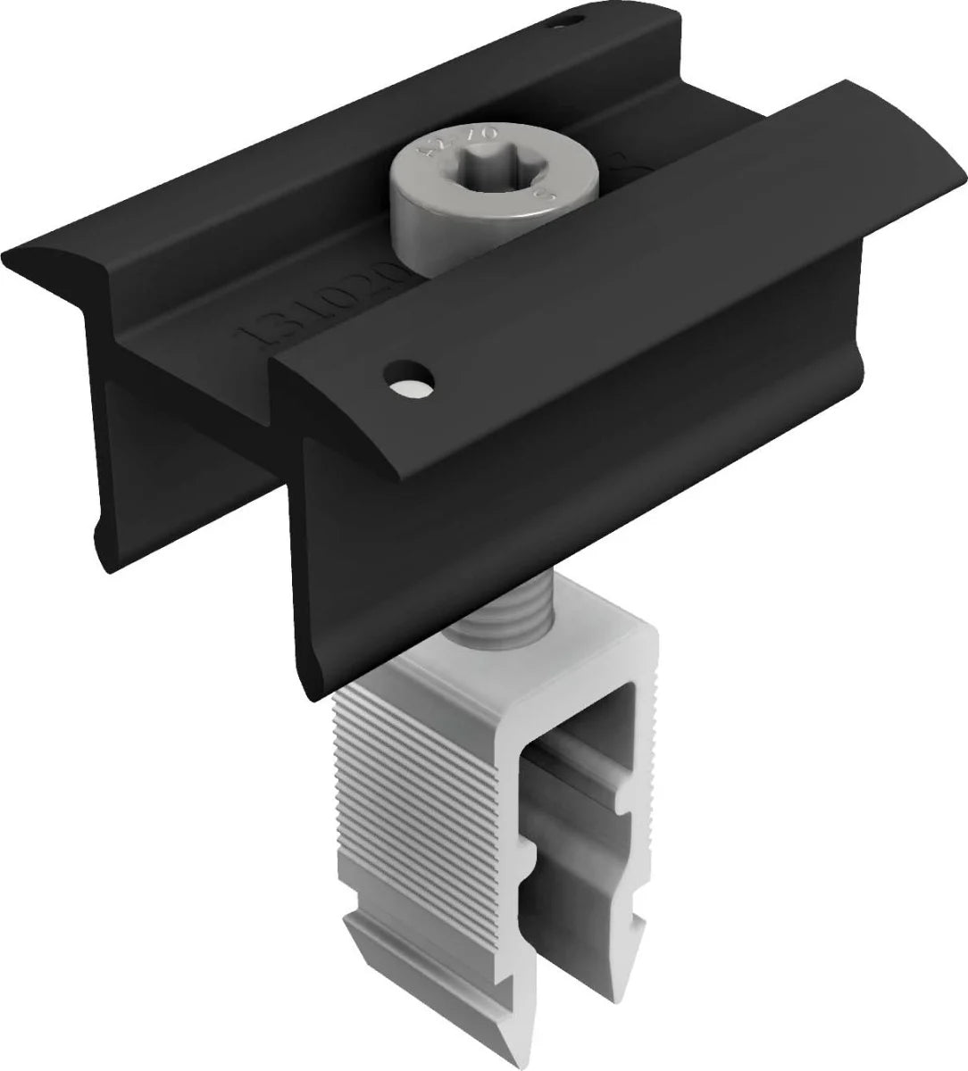 Promo 1000 Pièces - Clame intermédiaire Quickfix noire Schletter 30-40mm |131121-901