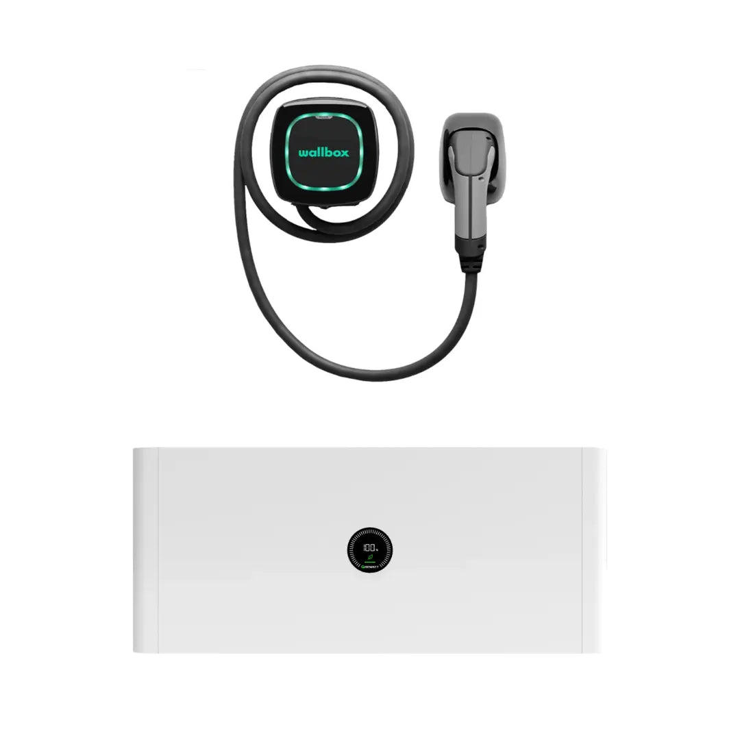 Kit Wallbox Pulsar Max 22kW câble 5m + batterie Growatt 5kW