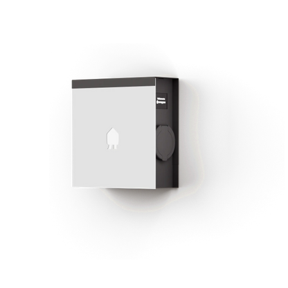 Chargeur Smappee EV Wall White, 22kW, triphasé, Type 2, Socket - 2 ans de garantie Thumbnail-1