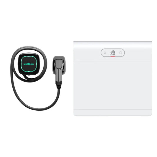 Kit Wallbox Pulsar Max 22kW câble 5m + batterie Huawei 5kW