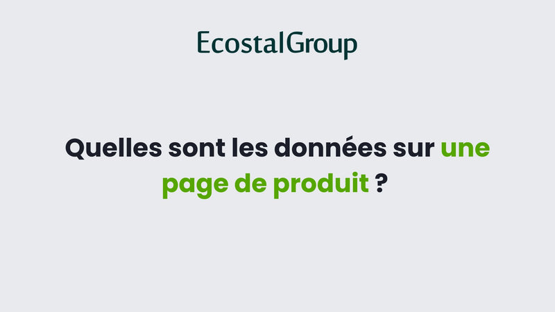 Quels sont les données sur une page produit ?