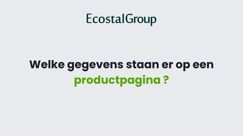 Wat staat er op de productpagina?