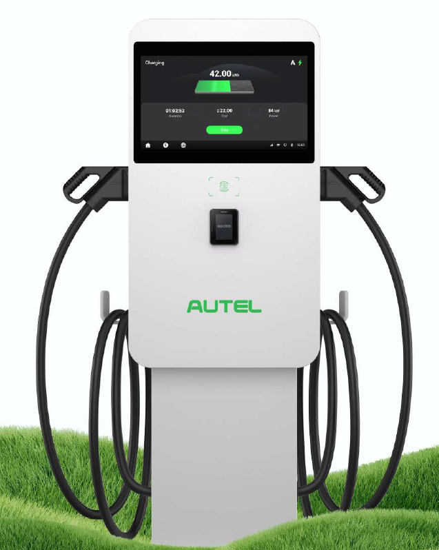 Charger AUTEL MaxiCharger DC Compact / On Wagon, 50kW, three phase, DC, cable 4m, 2*CCS2 - 2 years warranty