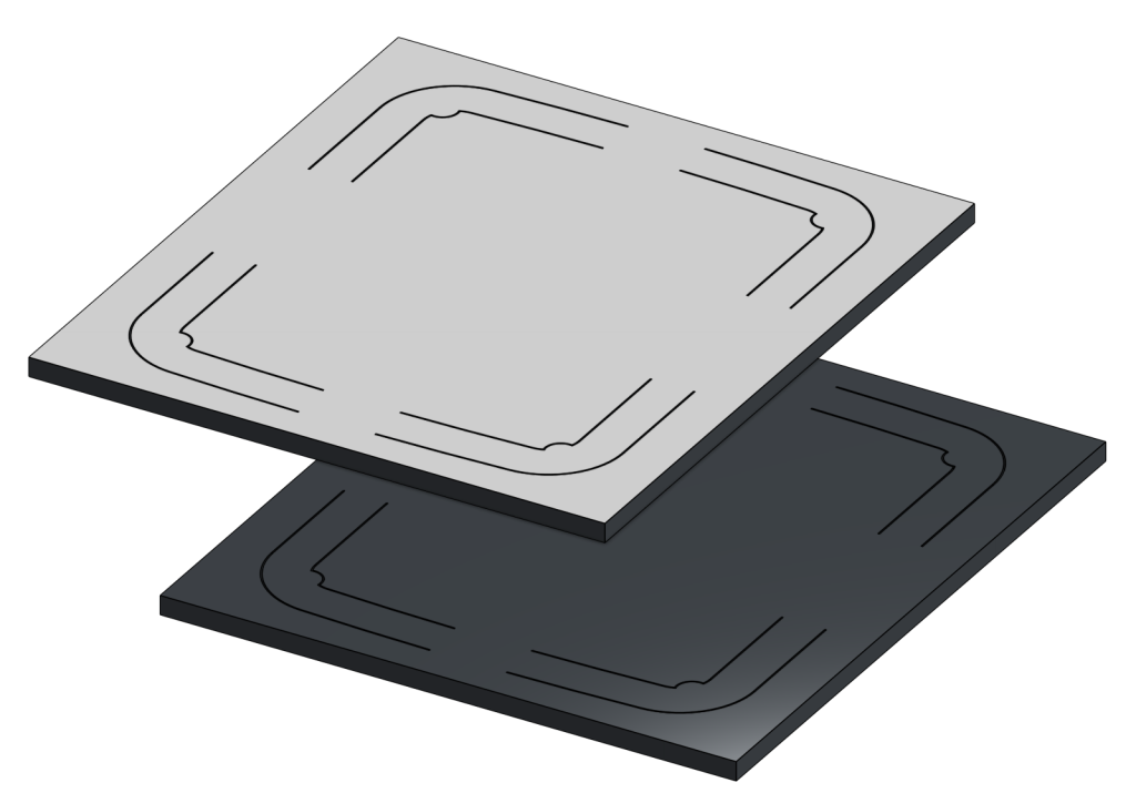 Sunbeam Nova Rubber mat 6mm - ALU - For PVC -