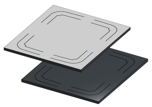 Sunbeam Nova Rubber mat 6mm - ALU - For PVC -