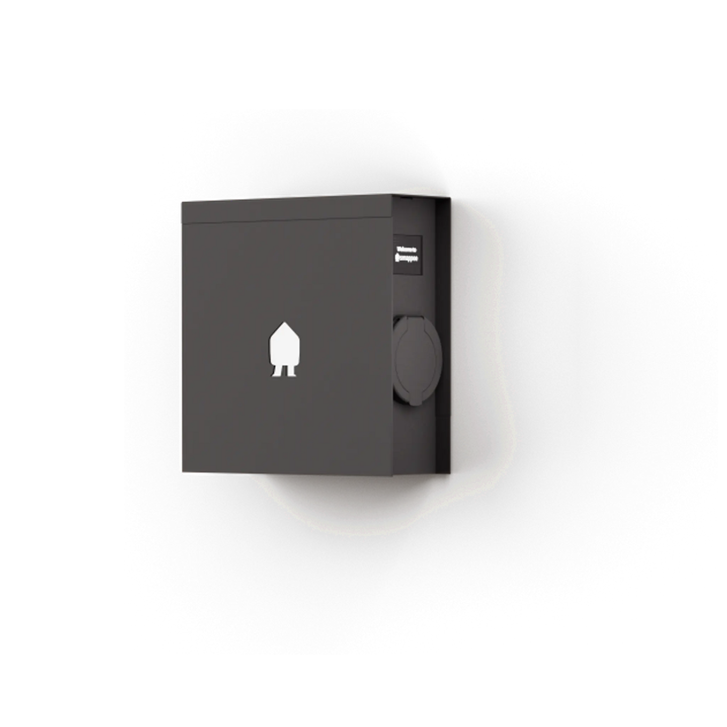 Chargeur Smappee EV Wall Black, 22kW, triphasé, Type 2, Socket - 2 ans de garantie