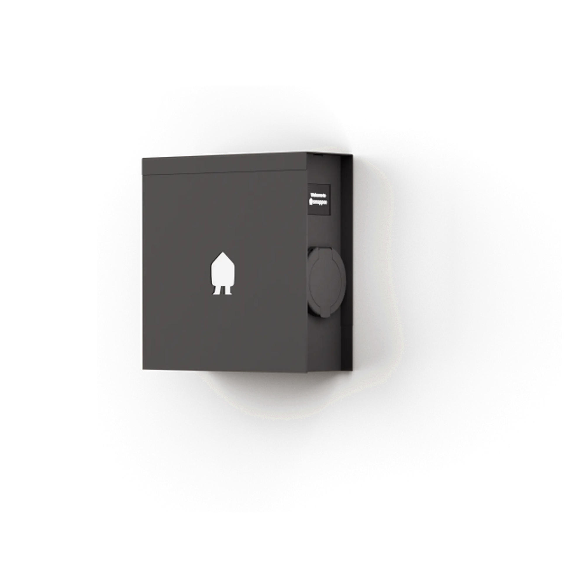 Chargeur Smappee EV Wall Black, 22kW, triphasé, Type 2, Socket - 2 ans de garantie